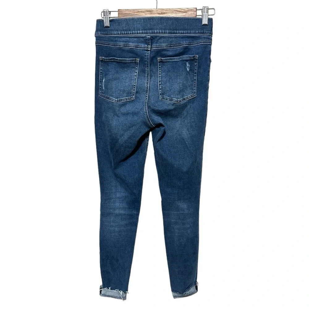 Like New - Spanx Distressed Denim Skinny Leggings - size Small